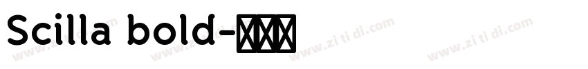 Scilla bold字体转换